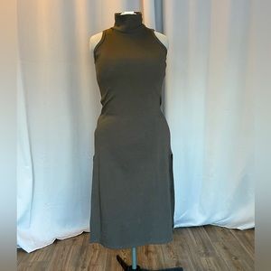 Turtleneck Knit Midi Dress